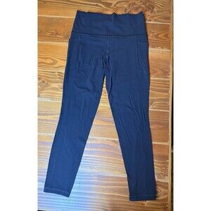 Athleta Salutation Stash Pocket 7/8 Womens Legging Pants Size Small Black